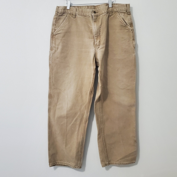 Vintage Carhartt Heavy Duty Rigid Carpenter Pants XLarge - Picture 1 of 7